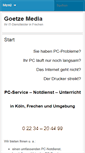 Mobile Screenshot of goetze-media.de