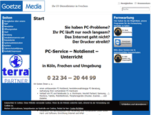 Tablet Screenshot of goetze-media.de